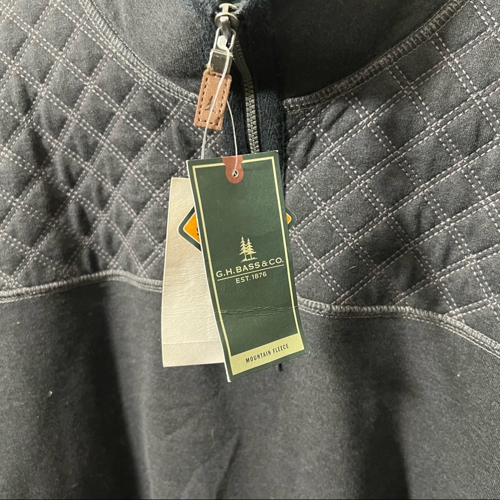 NWT G.H. Bass & Co. Outdoor Zip Neck Flannel Pullover, Size XXL - Picture 8 of 14